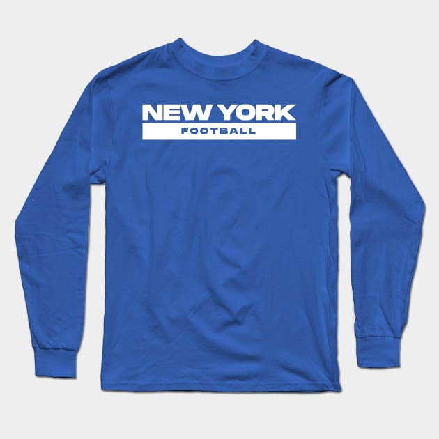 New York Football Long Sleeve T-Shirt by TeeSwagUniverse